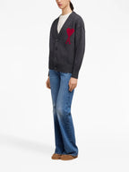 Maille Cardigan Ami de Coeur Ami PARIS Gris Unisexe