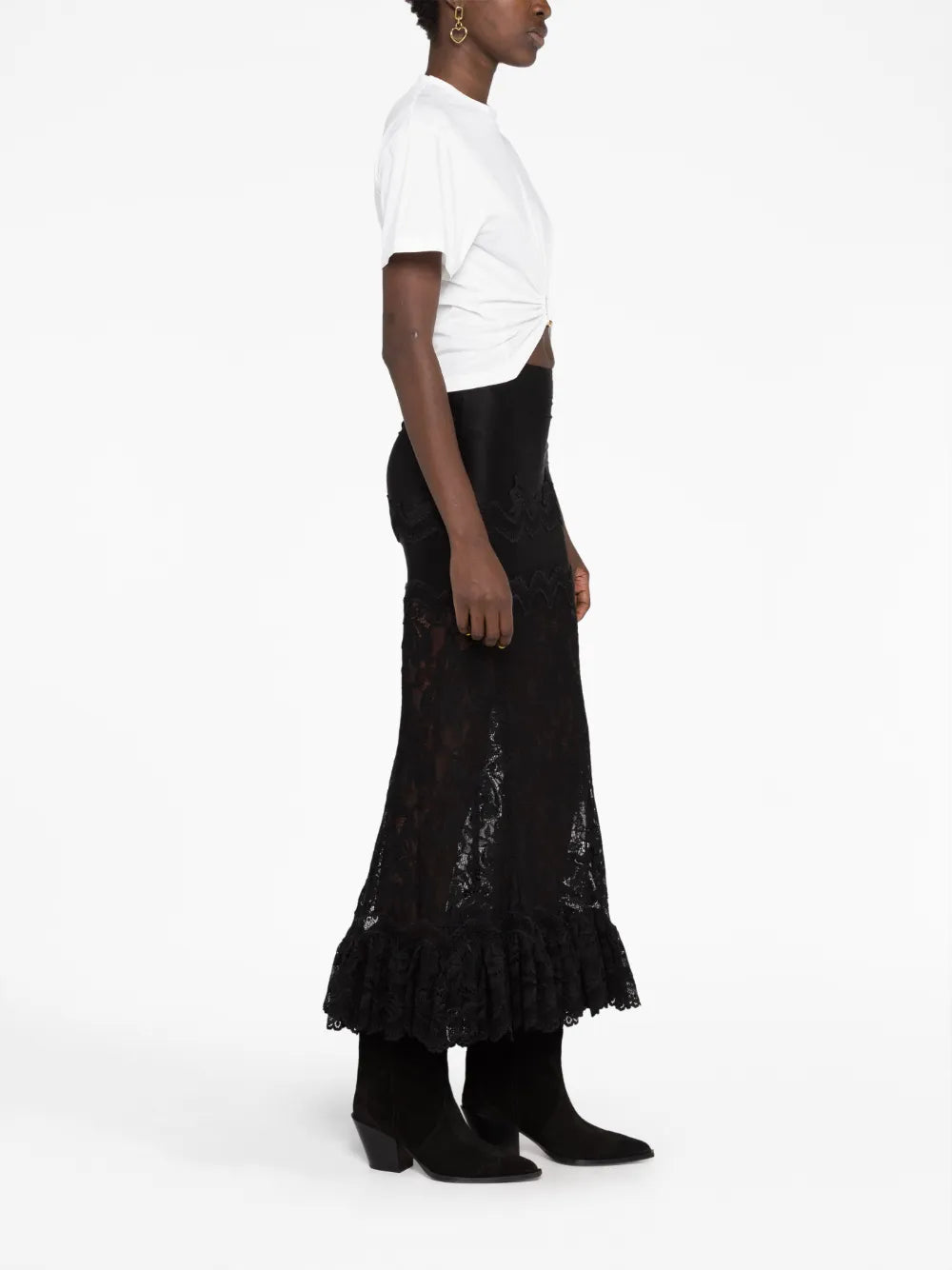 T-shirts T-shirt blanc à anneau Rabanne Blanc Femme