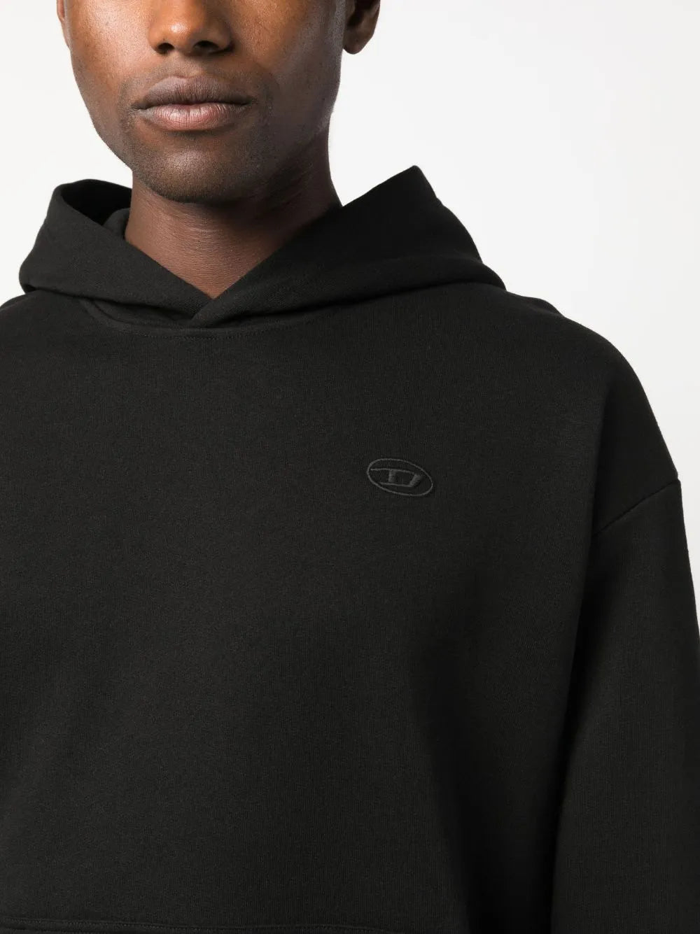 Felpe Hoodie S-Macs-Megoval Diesel Nero Uomo