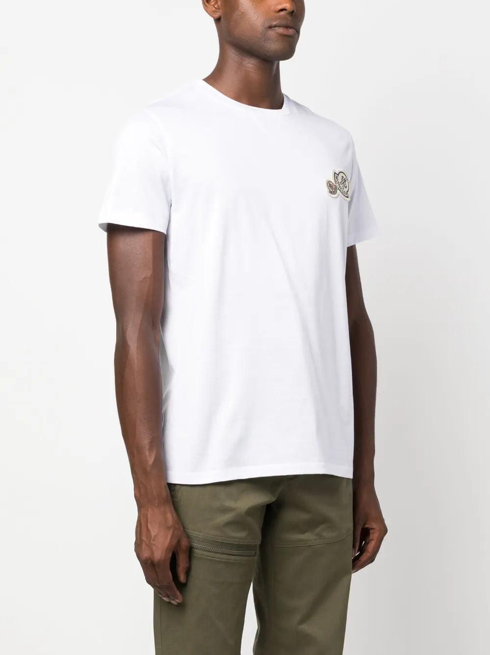 T-shirts T-shirt à logos Moncler Blanc Homme