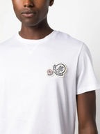 T-shirts T-shirt à logos Moncler Blanc Homme