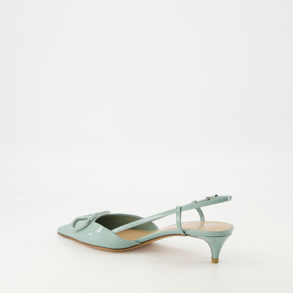 Sapatos de salto VLogo Pumps Valentino Garavani Verde Femme