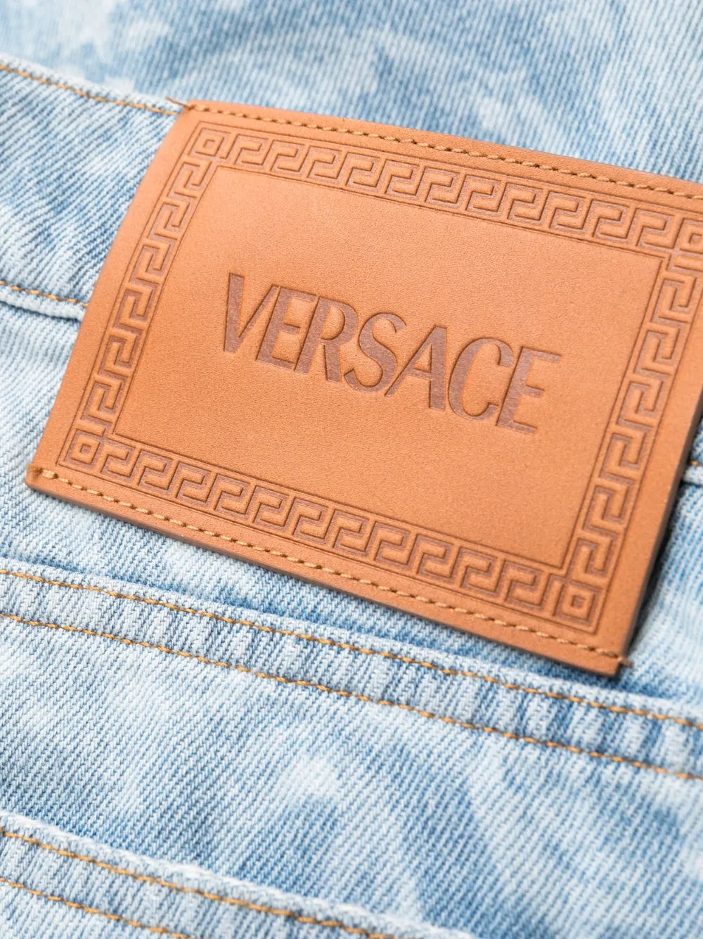 Pantalons Jean Versace Allover Versace Bleu Homme