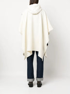 Vestes Cape en laine Moncler Blanc Femme