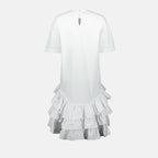 Abiti Abito a Volant Moschino Bianco Femme