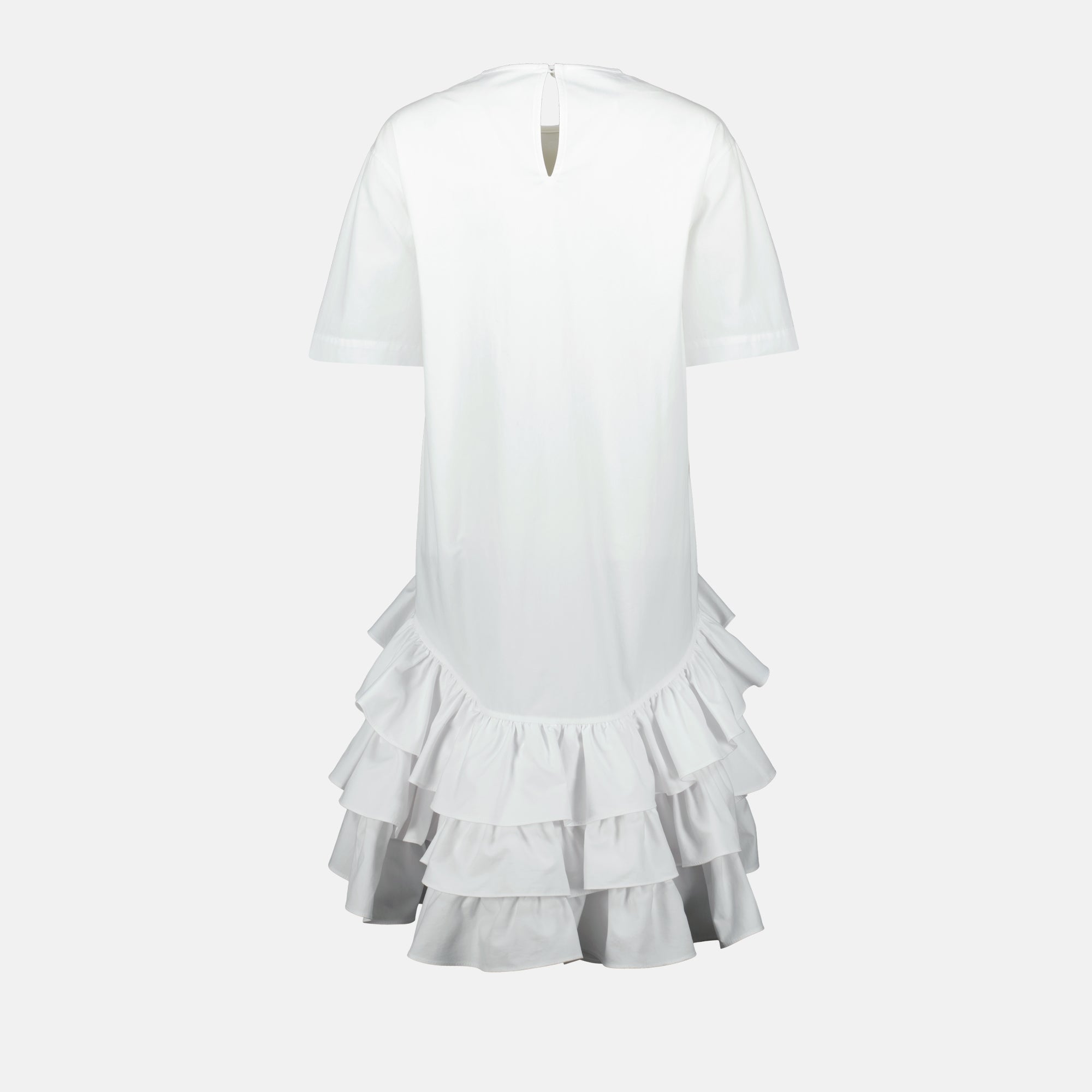 Robes Robe à volants Moschino Blanc Femme