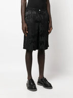 Shorts Short Graffiti Alexander McQueen Negro Homme