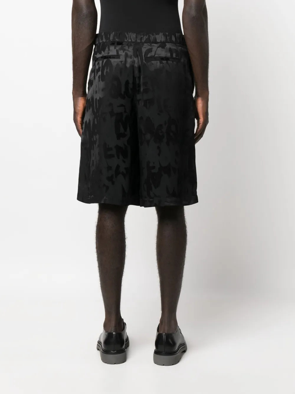 Shorts Short Graffiti Alexander McQueen Negro Homme