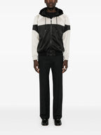 Chaquetas Sudadera con cremallera bicolor Saint Laurent Negro Homme