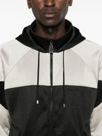 Chaquetas Sudadera con cremallera bicolor Saint Laurent Negro Homme