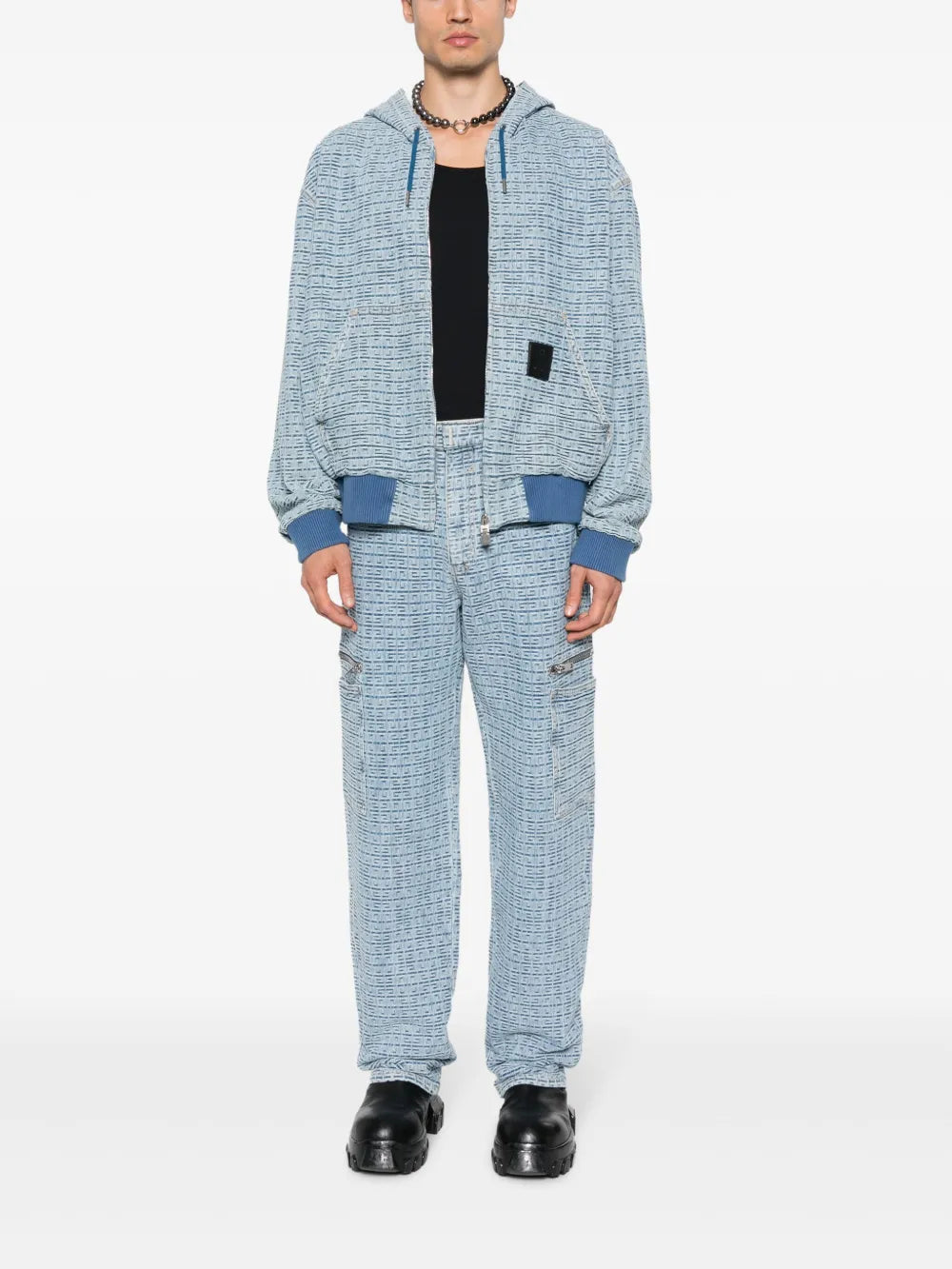 스웨트셔츠 4G 데님 집업 스웨트셔츠 Givenchy 파란색 Homme