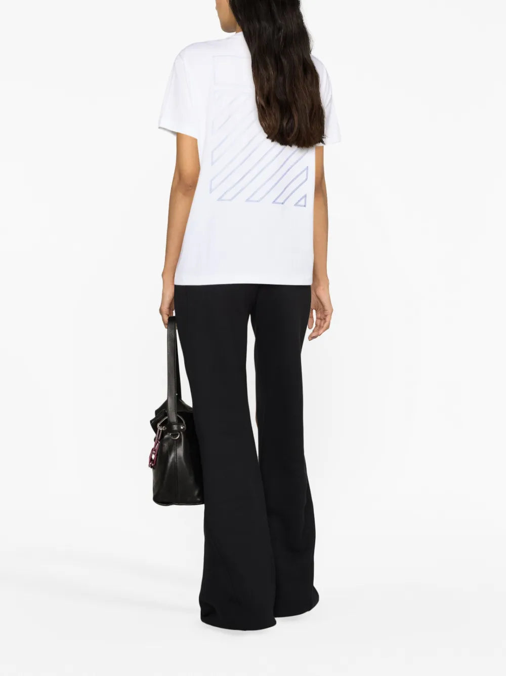 Pants Wide Jogging Pants Off-White Black Women