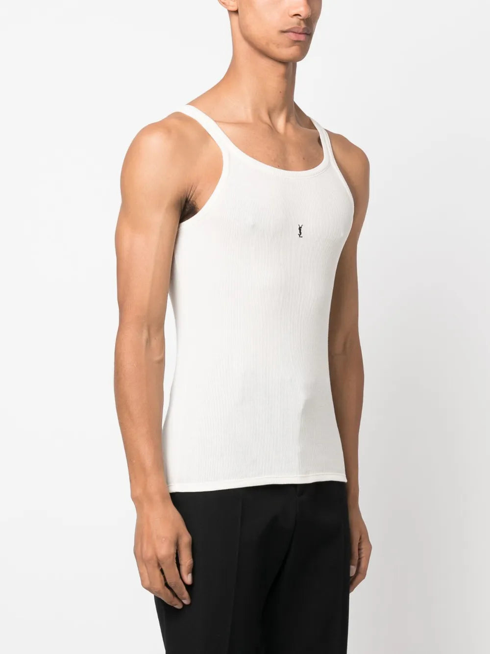 Camisetas Camisola de Alças com Logo Saint Laurent Branco Homme