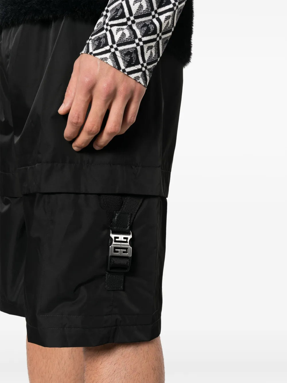 쇼츠 숏 카고 Givenchy 검은색 Homme