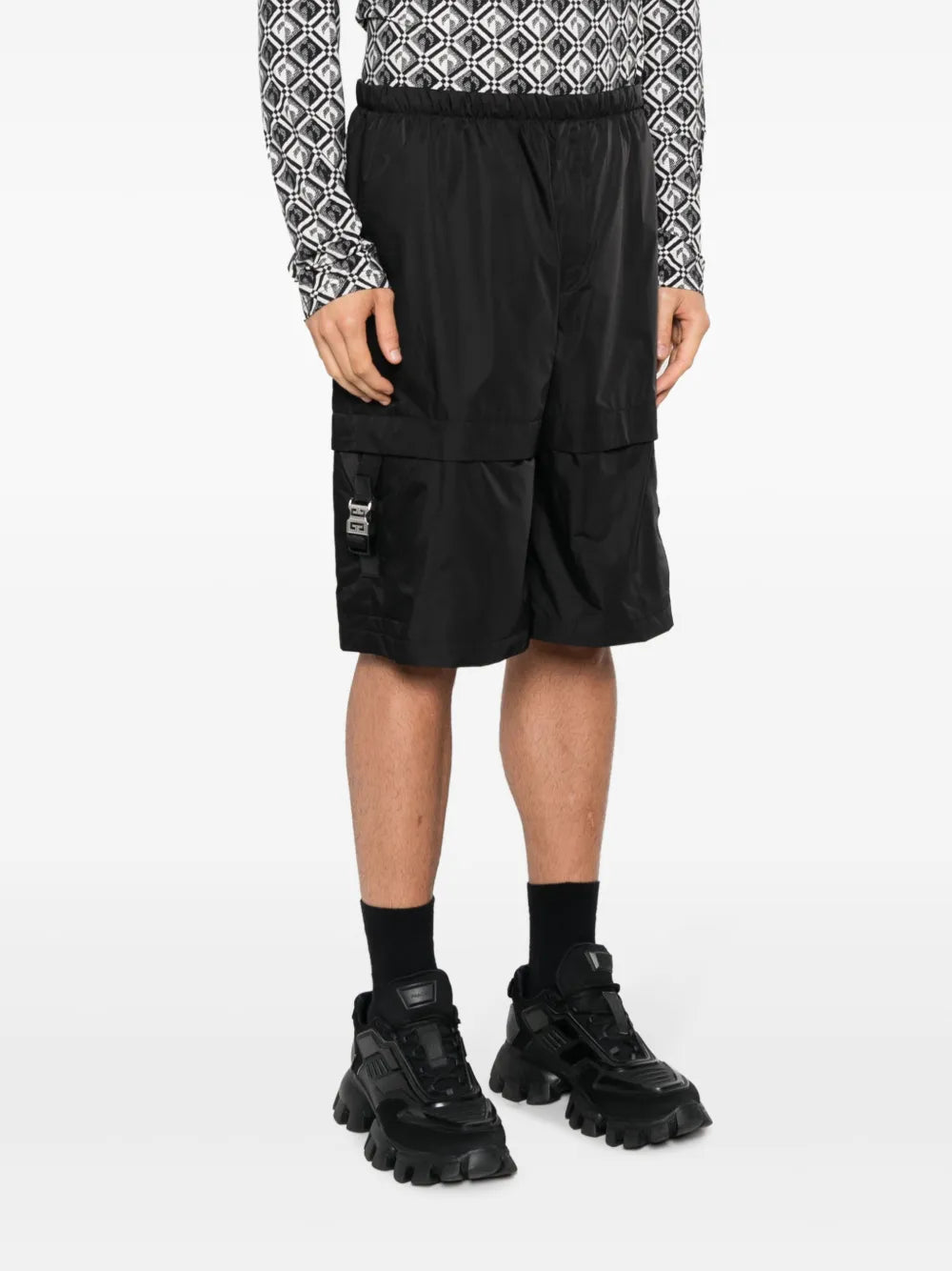 쇼츠 숏 카고 Givenchy 검은색 Homme