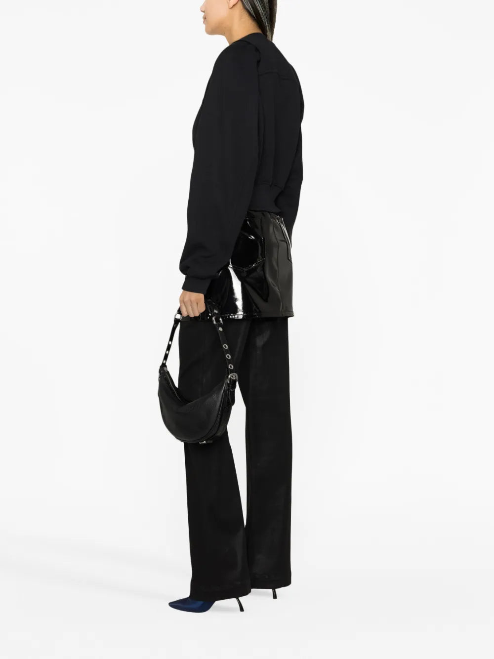 스웨트셔츠 오프 스탬프 스웻셔츠 Off-White 검은색 Femme