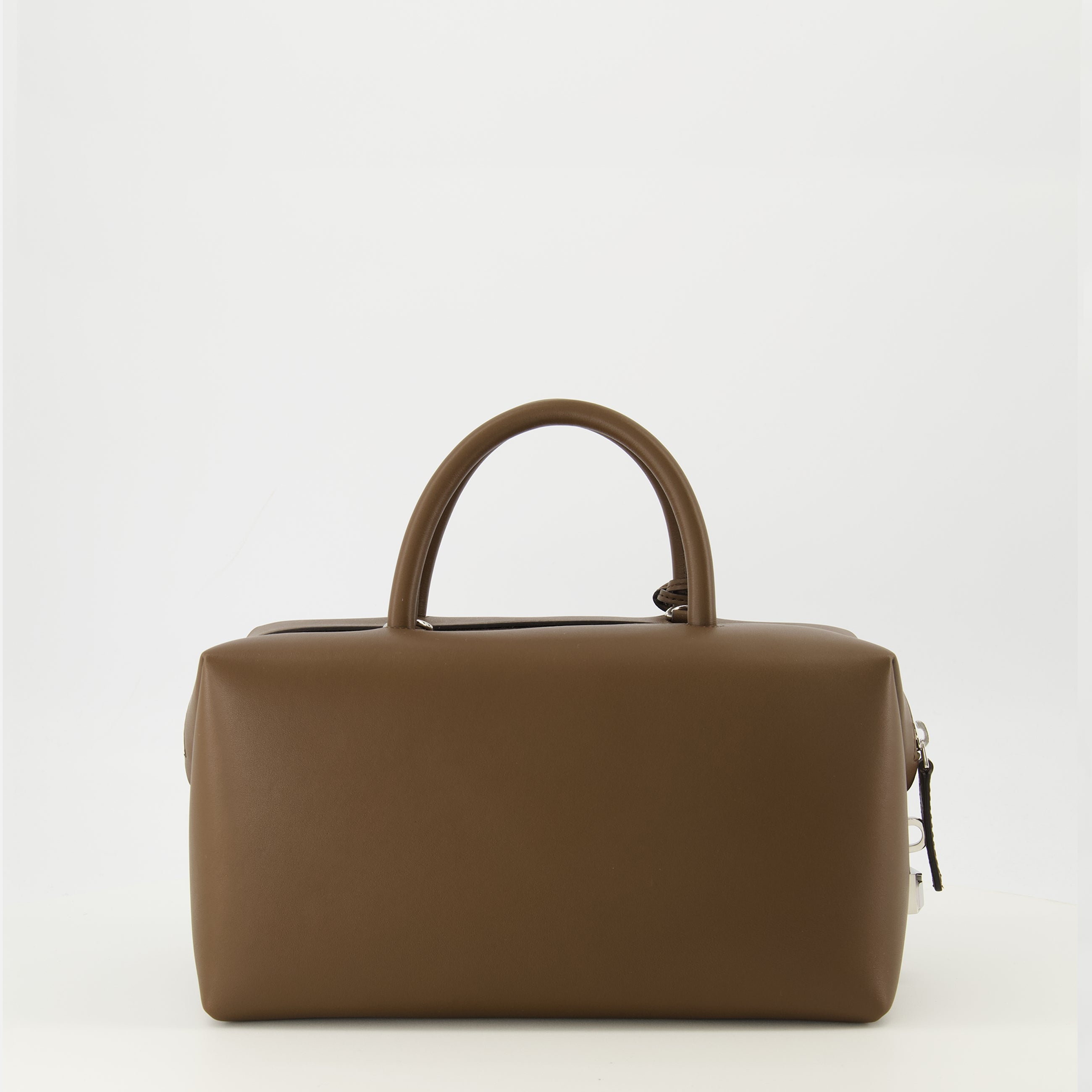 Image de l'article Sac Boston en cuir marron de la marque Max Mara pour Femme - Saison Printemps-Été 2026 - Vue de Dos