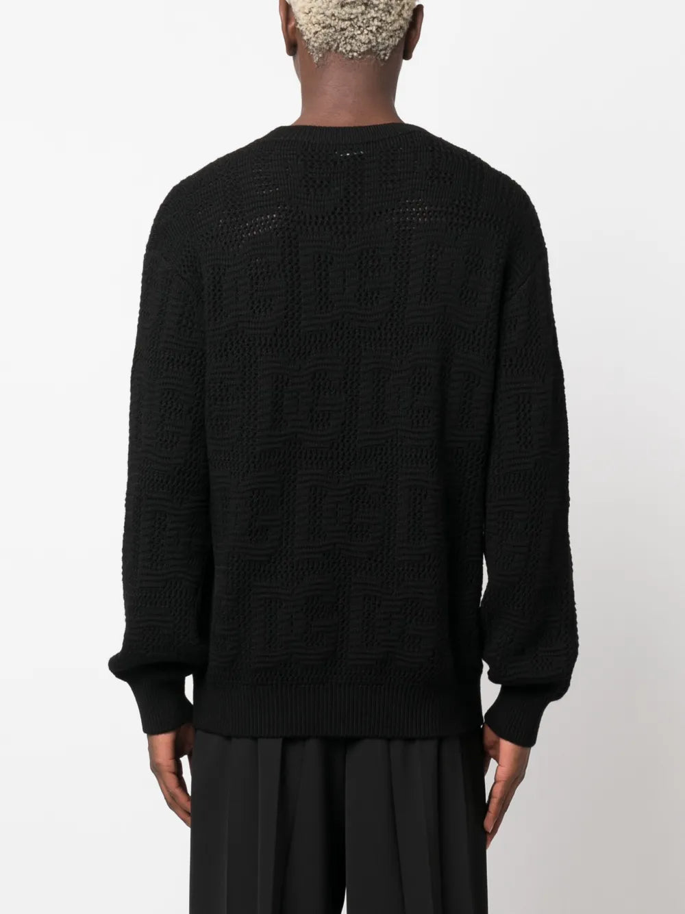 Maille Pull ajouré DG Dolce & Gabbana Noir Homme