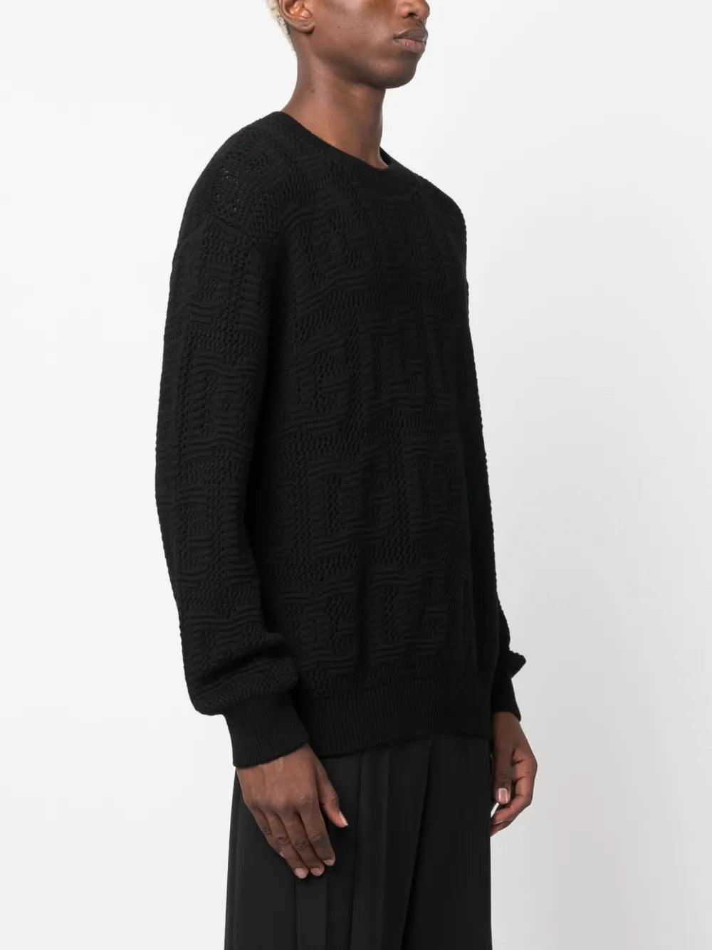 Maille Pull ajouré DG Dolce & Gabbana Noir Homme