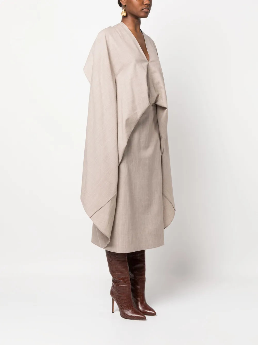 Robes Robe en laine Fendi Gris Femme