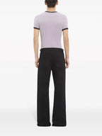 T-shirt T-shirt Reissue a Contrasto Courrèges Grigio Homme