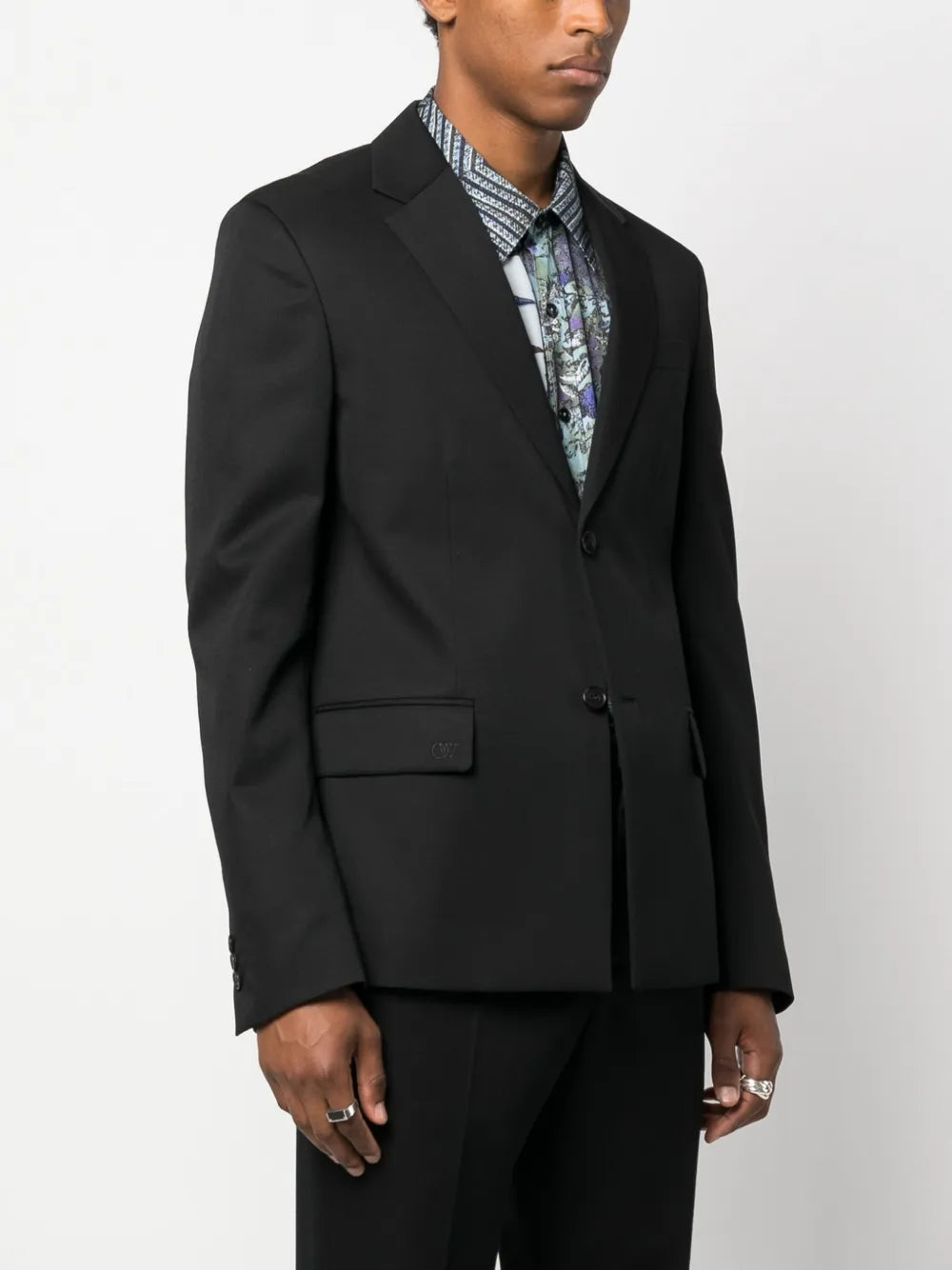 Jackets OW Blazer Jacket Off-White Black Homme