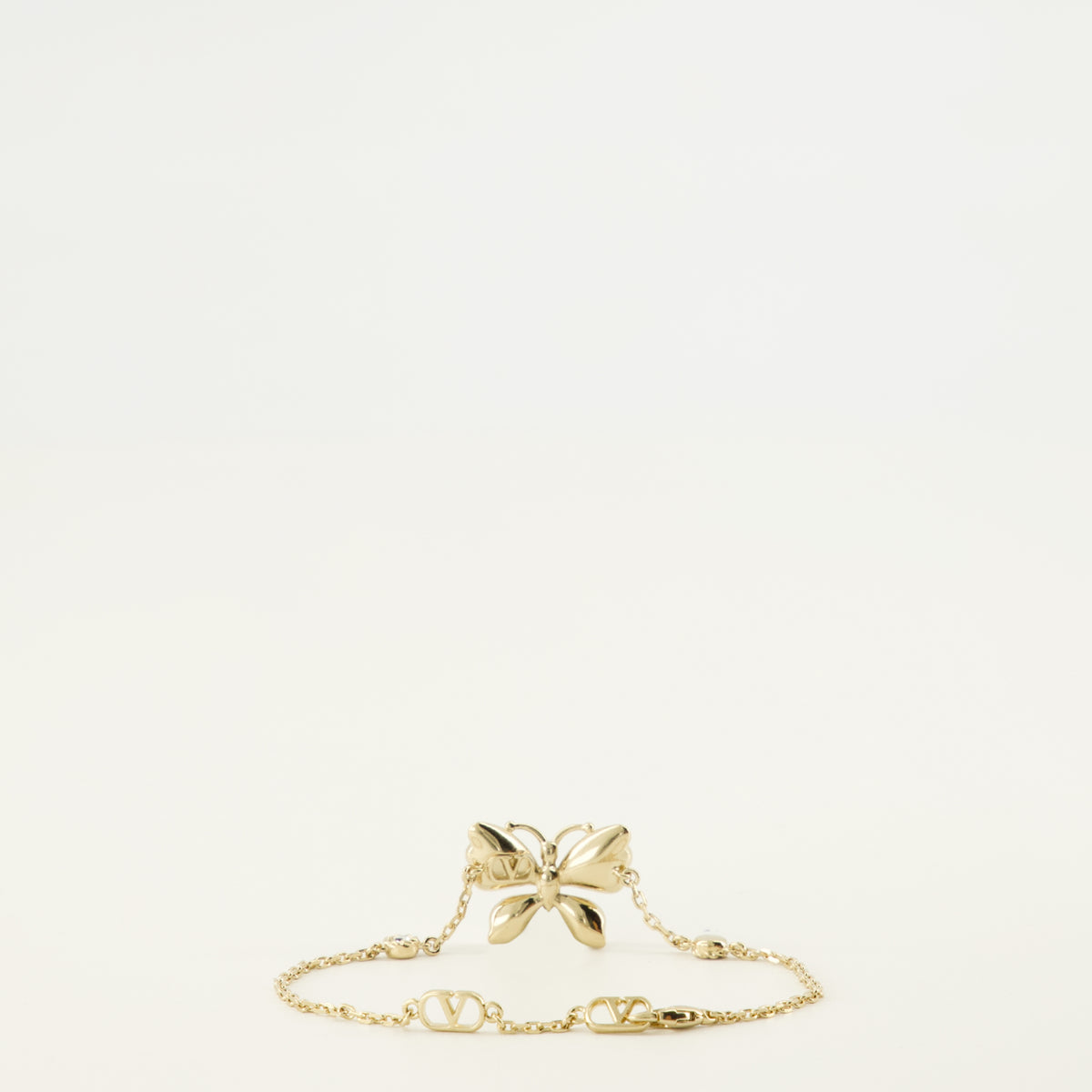 Bijoux Bracelet Flutterby en métal et cristaux Swarovski® Valentino Garavani Doré Femme