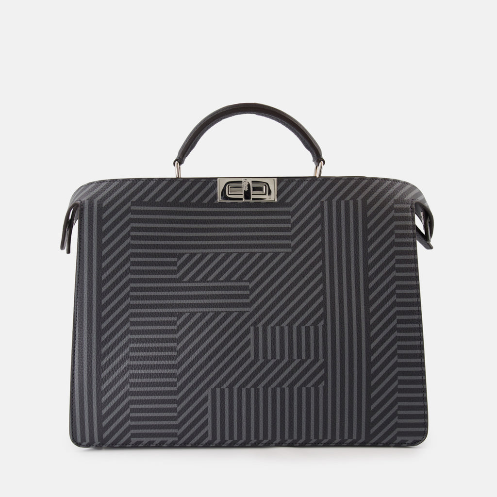 Bolsas tote Peekaboo ISeeU Bag Fendi Cinza Homme