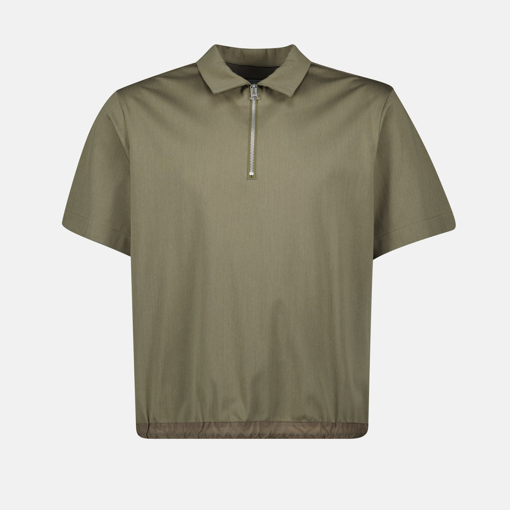 Polos Polo con cremallera Sacai Caqui Homme