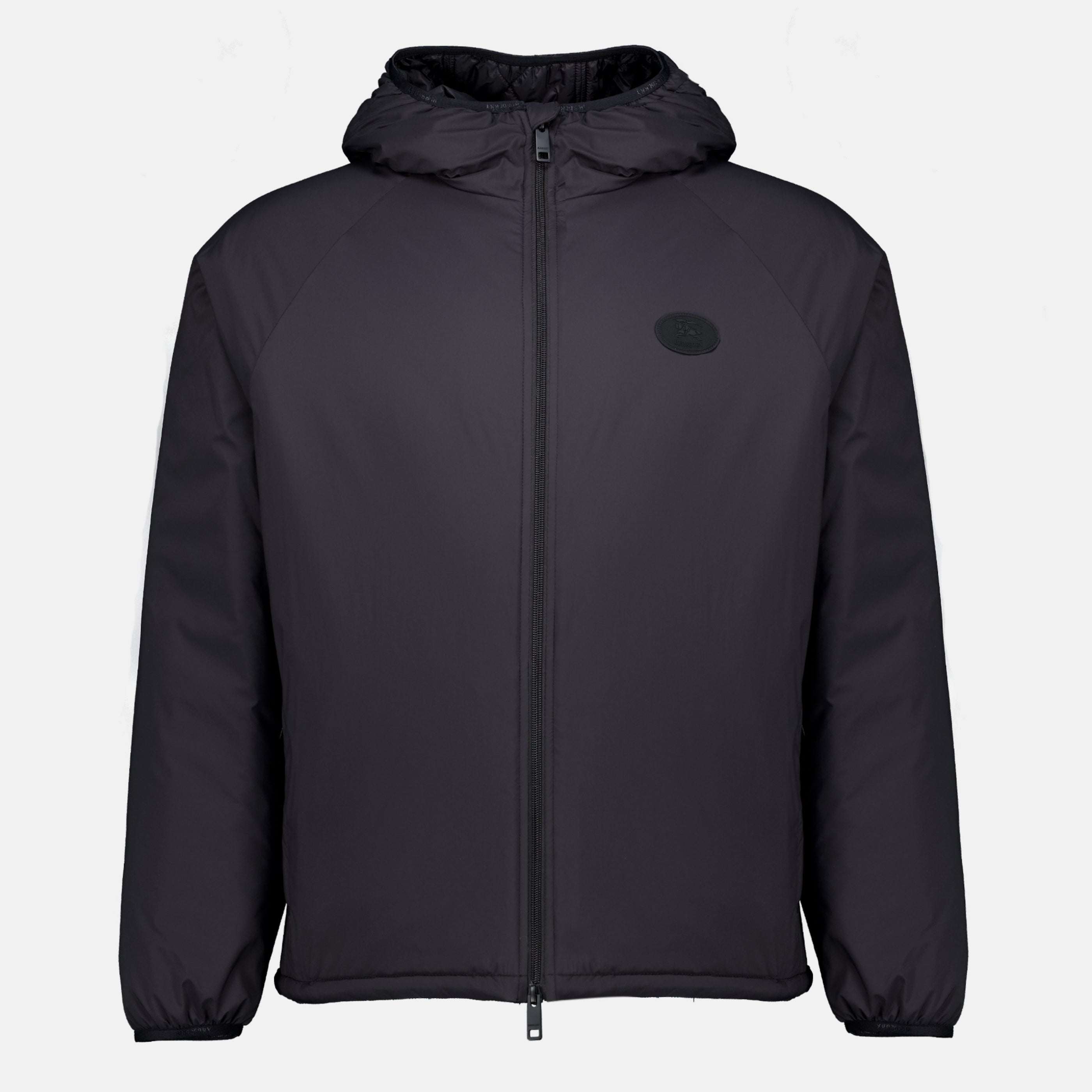 Manteaux Dunwich Black Nylon Jacket Burberry Noir Homme