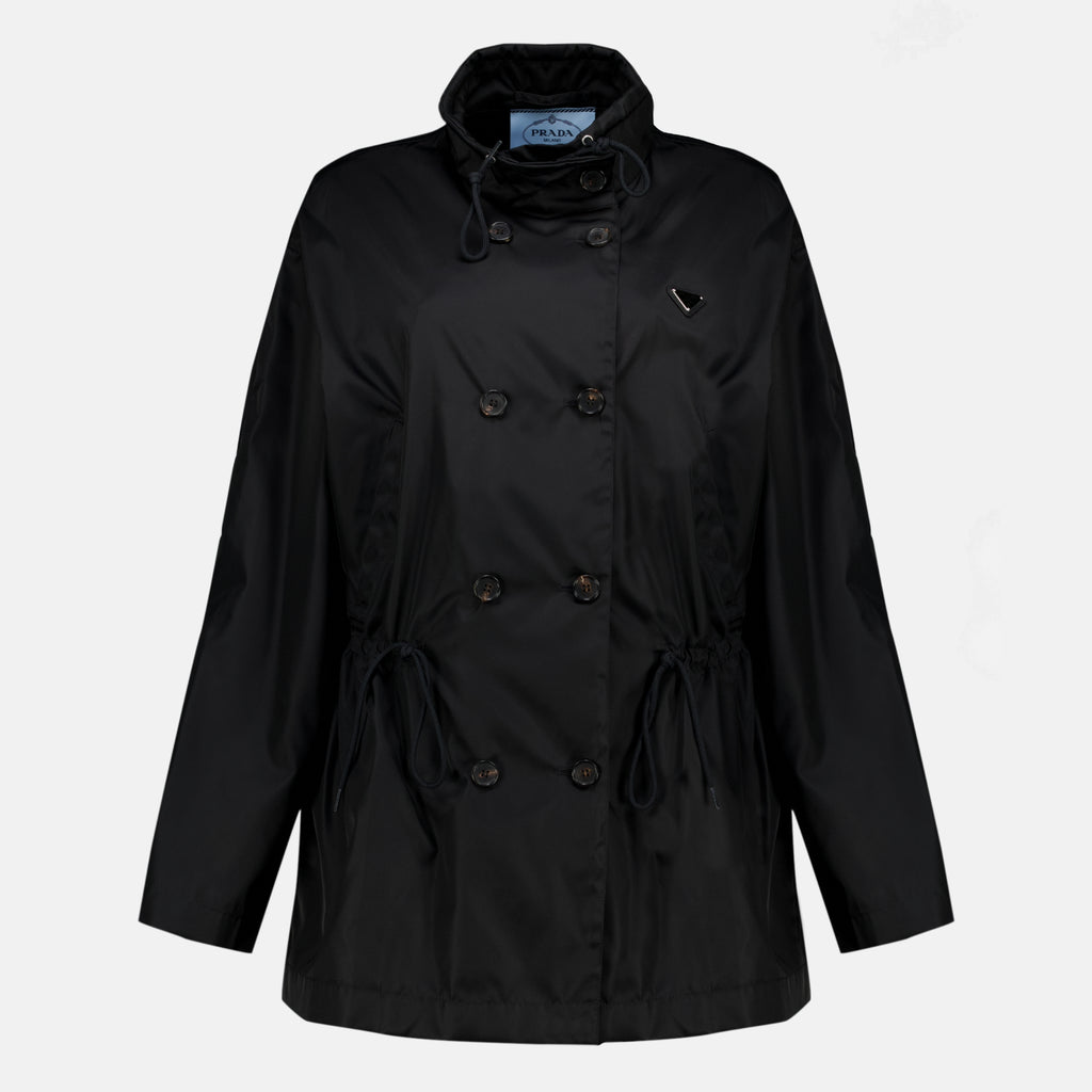Manteaux Parka Preta em Re-Nylon Prada Noir Femme