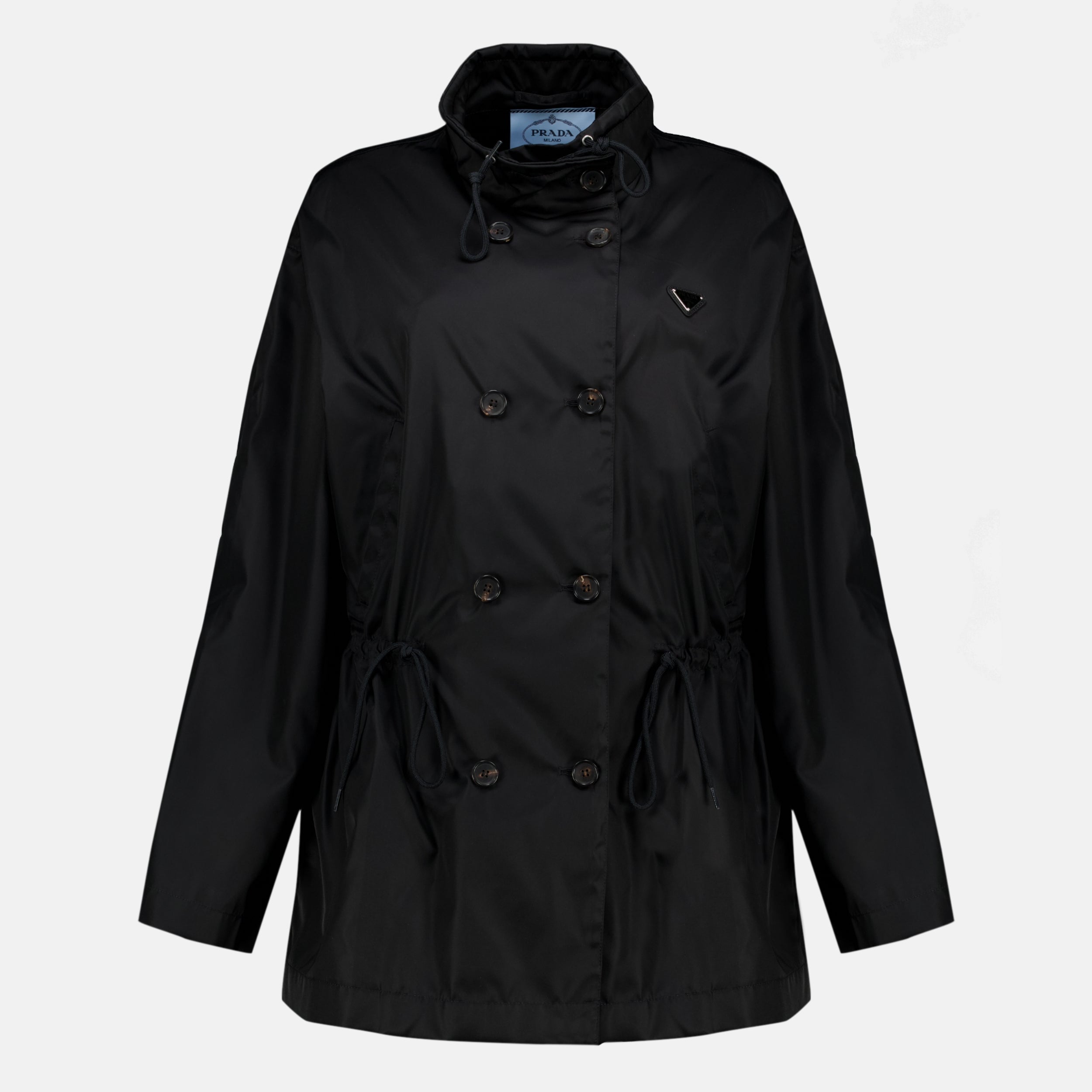 Manteaux Parka noir en Re-Nylon Prada Noir Femme