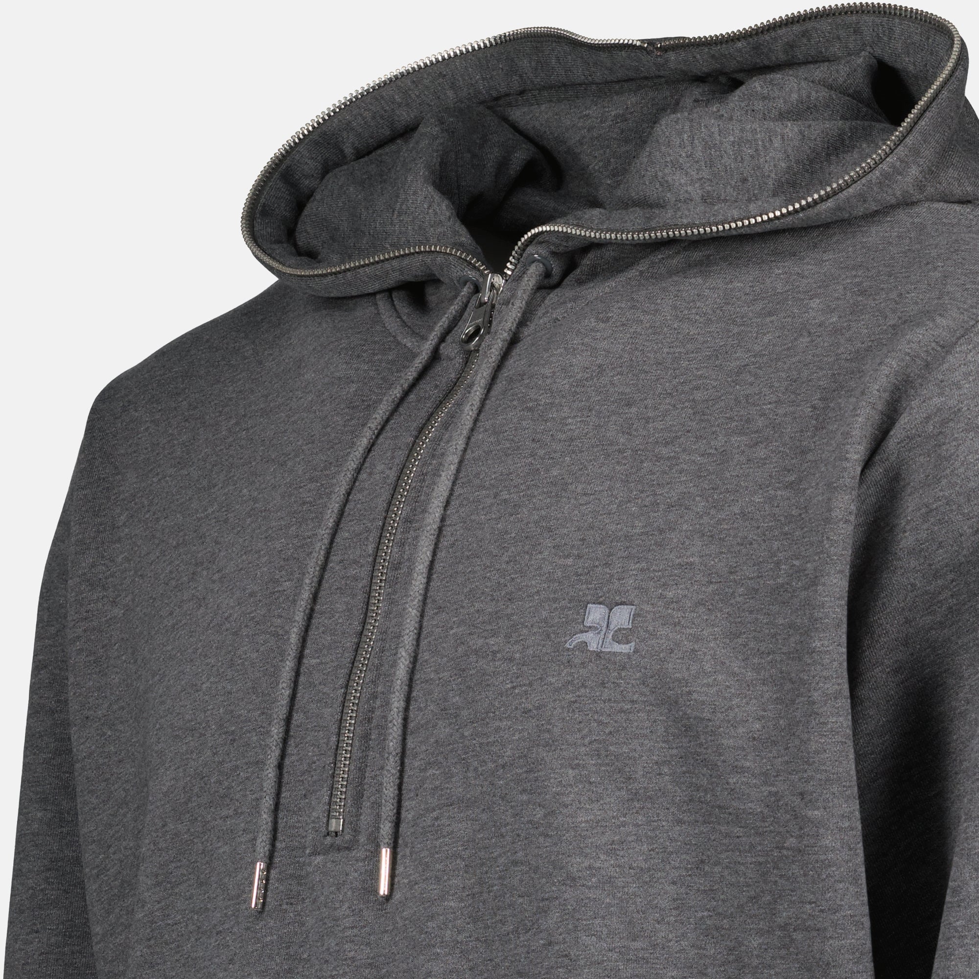 Sudaderas Sudadera con cremallera Courrèges Gris Hombres