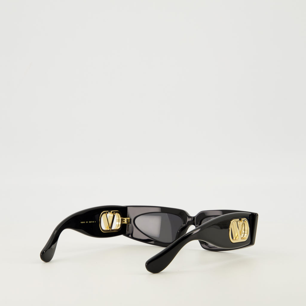 Lunettes VLogo Black Sunglasses Valentino Garavani Noir Femme