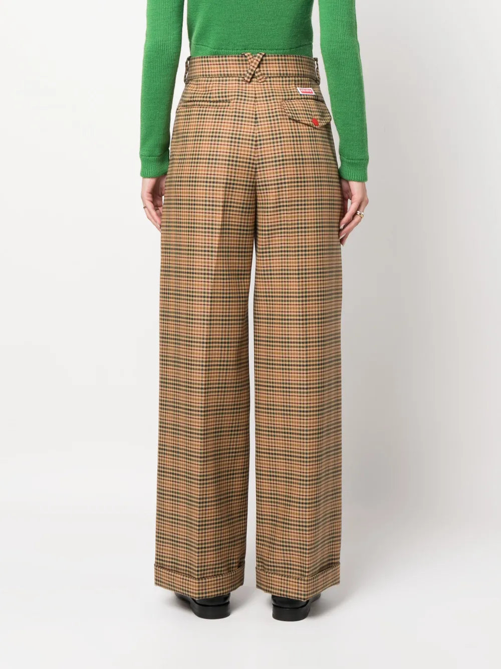 パンツ テーラードパンツ Kenzo 茶色 女性