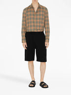 Camisas Camisa À Rayas Burberry Bege Homme