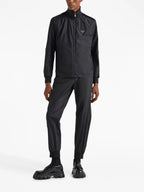 Pantaloni Pantaloni da jogging in seta e nylon Prada Nero Homme