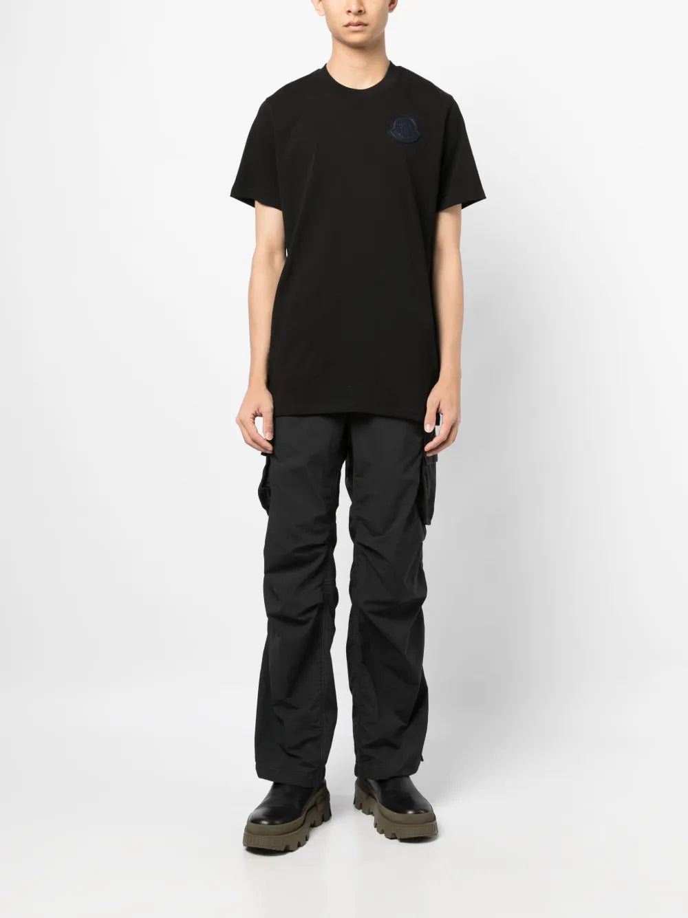 T-shirts T-shirt à logo Moncler Blanc Homme