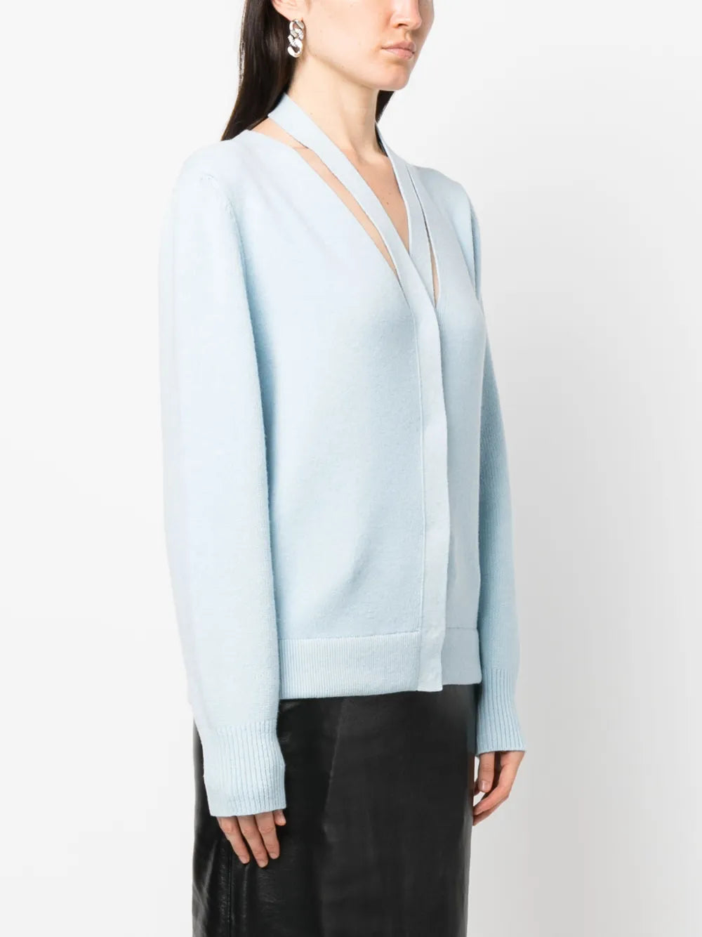 Maille Cardigan en cachemire Fendi Bleu Femme