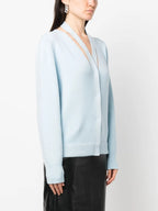 Maille Cardigan en cachemire Fendi Bleu Femme