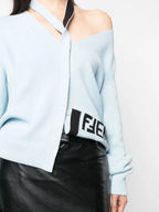 Maille Cardigan en cachemire Fendi Bleu Femme