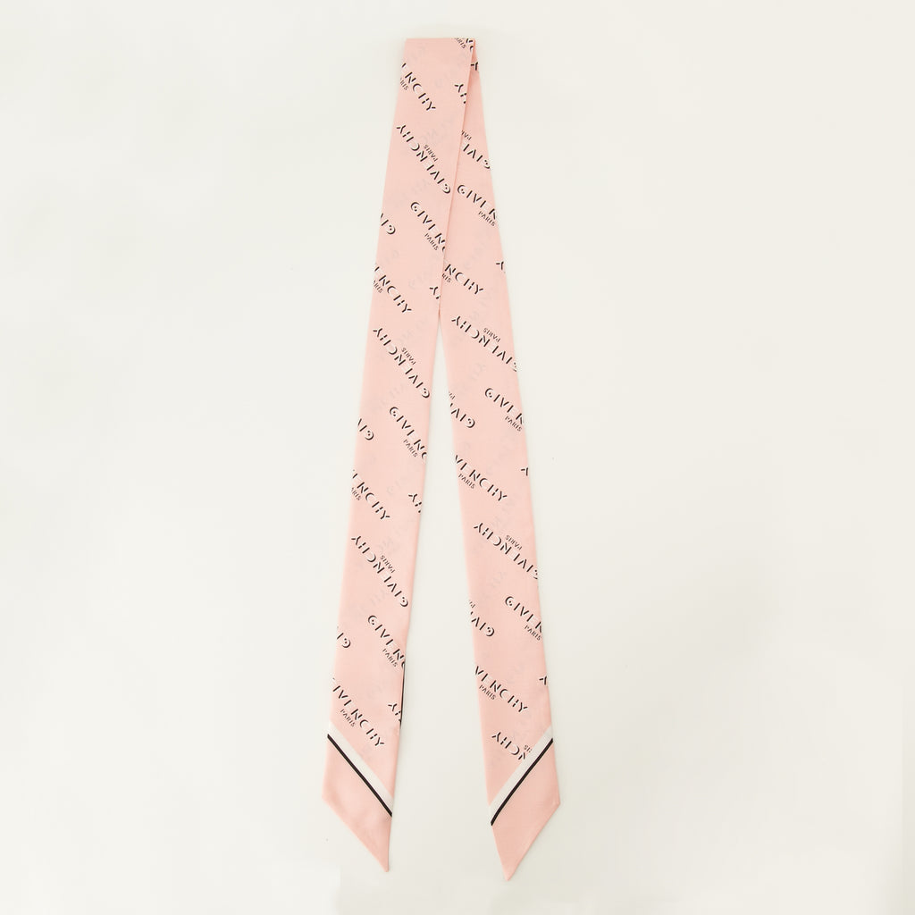Écharpes, foulards et gants Bandeau en soie Shadow rose clair Givenchy Rose Femme
