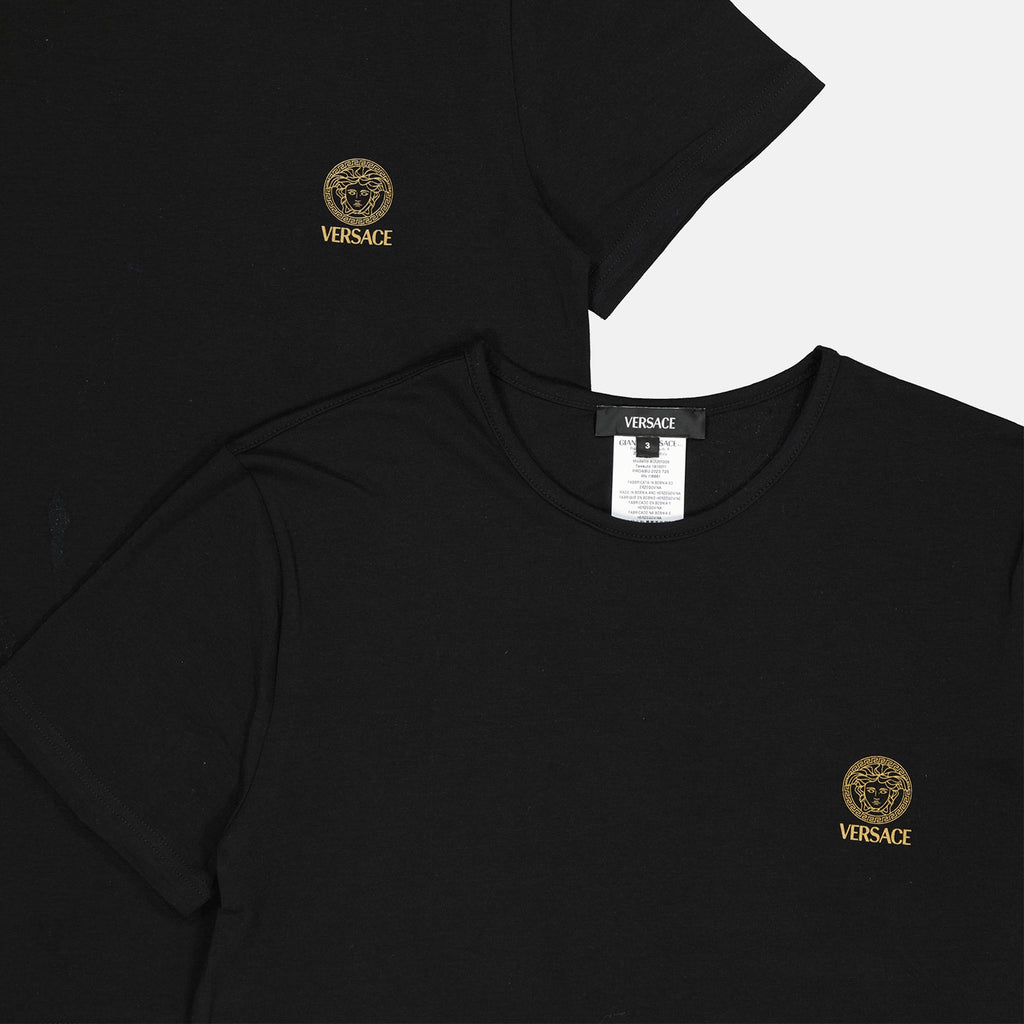 Sous-vêtements et homewear Lot de T-shirts Medusa Versace Noir Homme