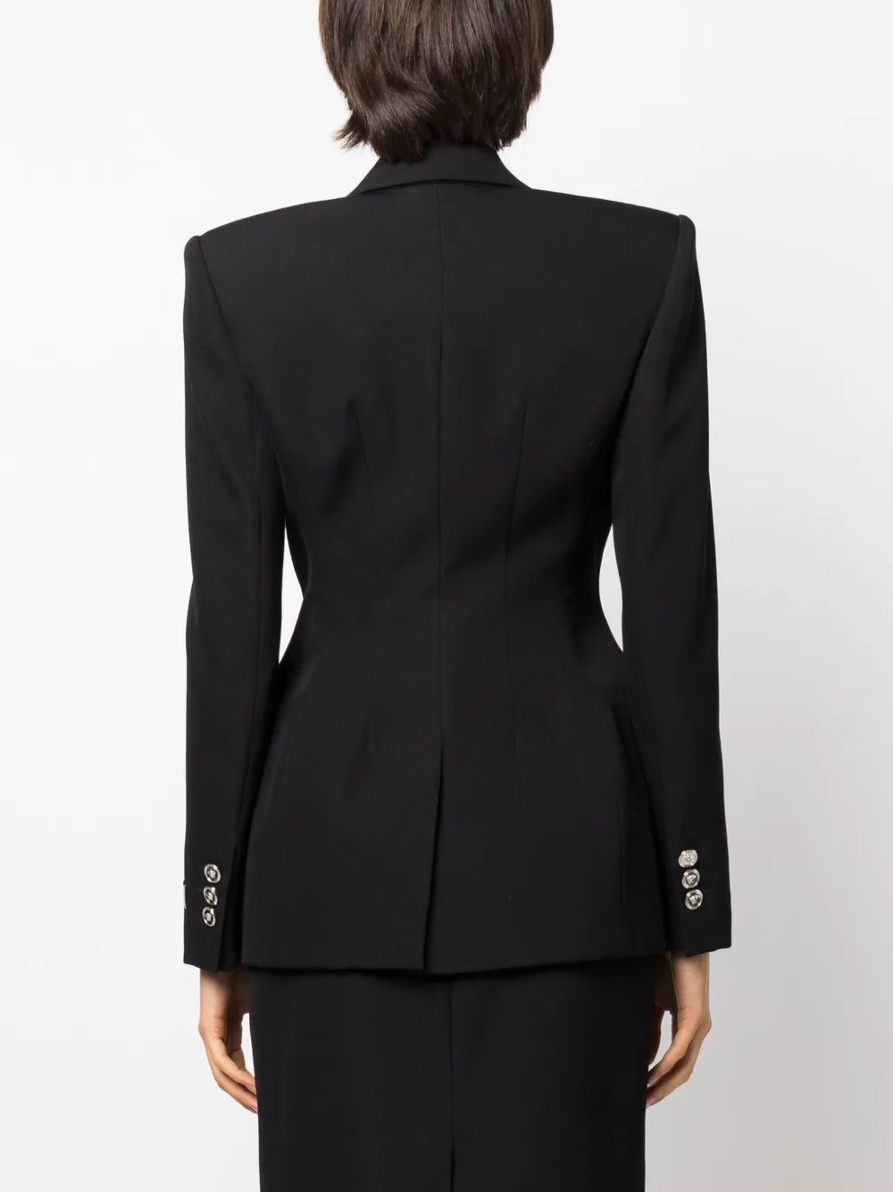 Vestes Blazer en laine Versace Noir Femme