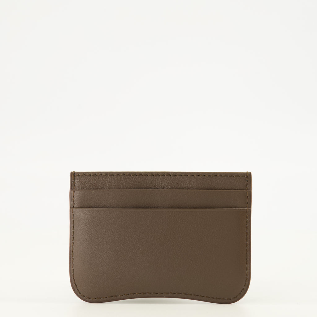 Petite maroquinerie Porte-cartes Paris Paris en cuir marron Ami PARIS Marron Unisexe