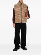 Jaquetas Colete Sem Mangas Fendi Bege Homme
