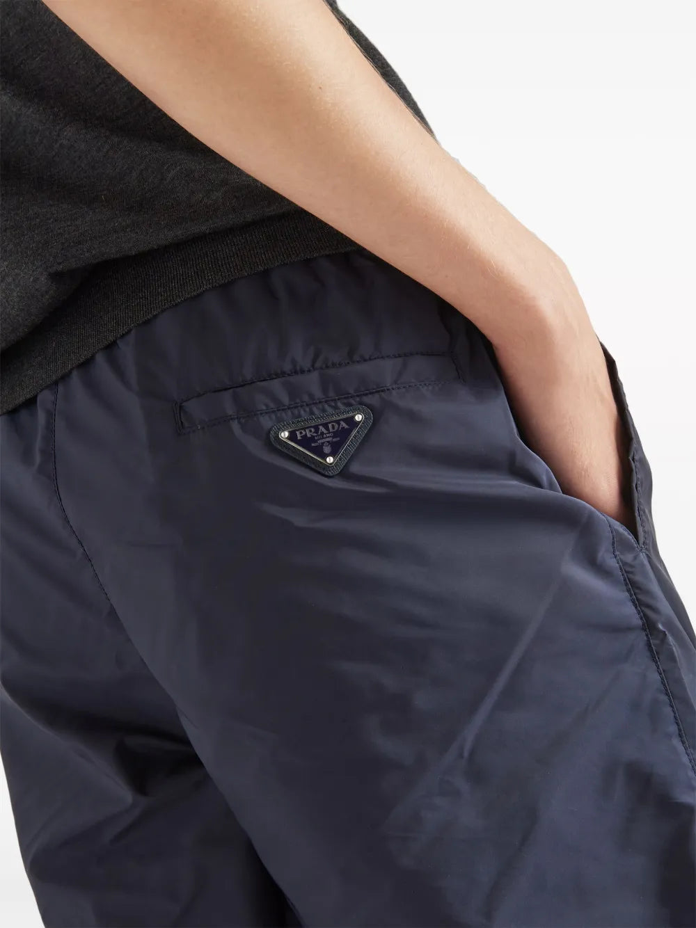 Beachwear Maillot de bain en Re-Nylon Prada Bleu Homme