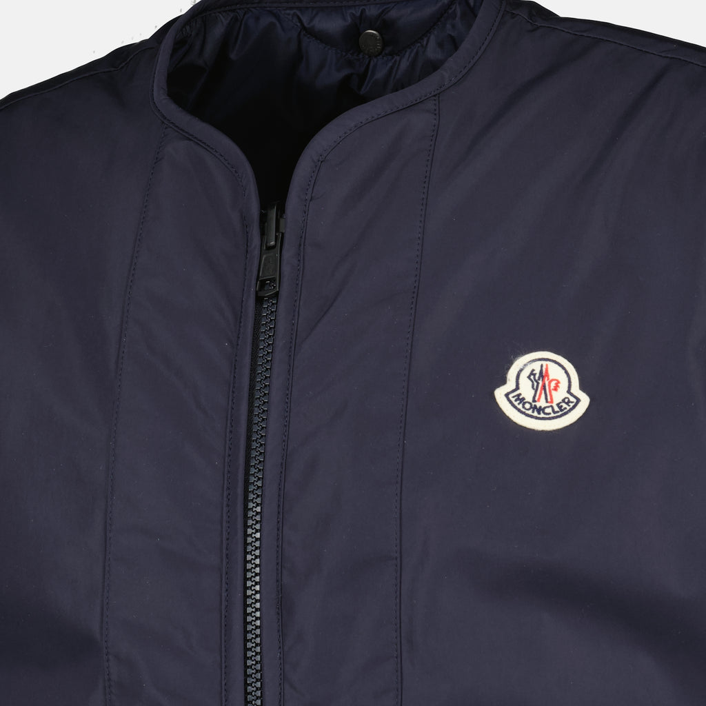 Image de l'article Doudoune chemise réversible Roquille bleu marine de la marque Moncler pour Homme - Saison Printemps-Été 2026 - Vue détaillée_6