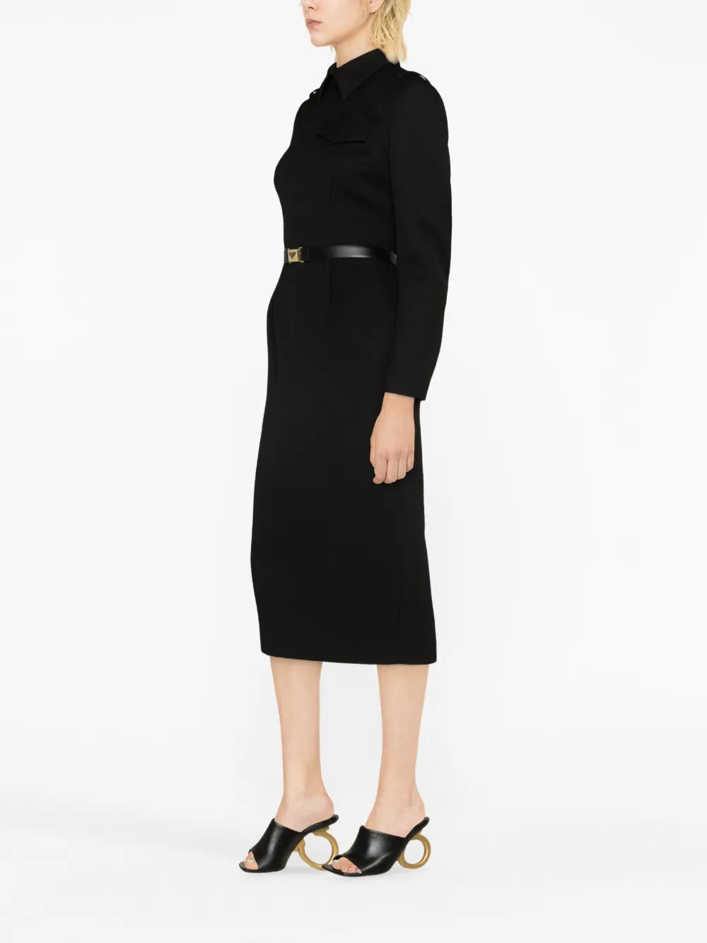 Vestidos Vestido Woven Stretch Prada Preto Femme