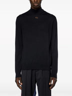 Maille Pull à col roulé en laine Diesel Noir Homme